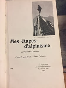 Mes étapes d'alpinisme
Avant-propos de M. Pierre Puisieux