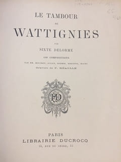 Le tambour de Wattignies. Sixte Delorme