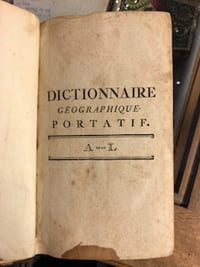 Dictionnaire géographique portatif A-L et Dictionnaire géographique portatif M-Z