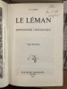 LE LÉMAN - MONOGRAPHIE LIMNOLOGIQUE. François-Alphonse FOREL