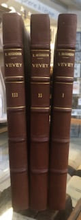 ÉTUDES HISTORIQUES SUR LE PASSÉ DE VEVEY. Edouard Recordon