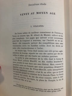 ÉTUDES HISTORIQUES SUR LE PASSÉ DE VEVEY. Edouard Recordon
