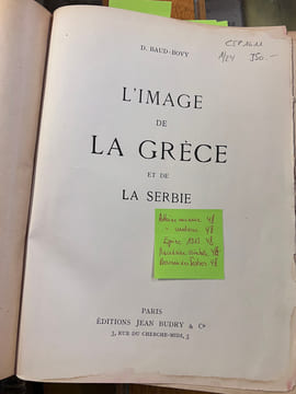 Images de la Grèce et de la Serbie. Daniel Baud-Bovy
Fred Boissonnas