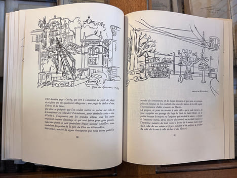 Lausanne dessinée par Géa Augsbourg. Gérard Buchet