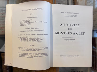 AU TIC-TAC DES MONTRES A CLEF
Le cabinotier poète Paul Tavan
La Genève horlogère
De 1750 à 1850