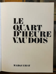 Le quart d'heure vaudois
dessins de Géa Augsbourg