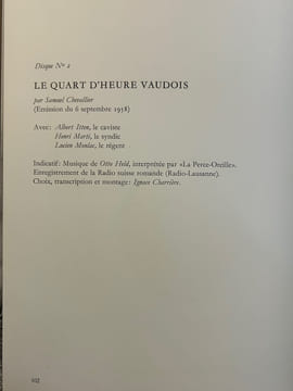 Le quart d'heure vaudois
dessins de Géa Augsbourg. Collectif