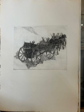 Chevaux et canons
XVII Eaux Fortes originales de J.F. Liengme. J.F. Liengme (illustrations) J.F. Piguet (textes)
