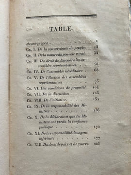 PRINCIPES DE POLITIQUE, APPLICABLES À TOUS LES GOUVERNEMENTS REPRÉSENTATIFS, ET PARTICULIÈREMENT À LA CONSTITUTION ACTUELLE DE LA FRANCE. Benjamin ...