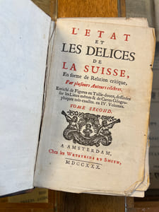 l'état et les délices de la Suisse