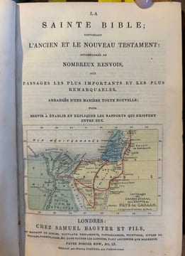 La Sainte Bible contenant l'Ancien et le Nouveau Testament
accompagnée de nombreux renvois aux passages les plus importants et les plus remarquables. ...
