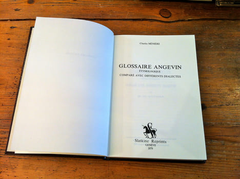 GLOSSAIRE ANGEVIN ÉTYMOLOGIQUE COMPARÉ AVEC DIFFÉRENTS DIALECTES . CHARLES MÉNIÈRE