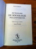 DICTIONNAIRE DE SOCIOLOGIE PHALANSTÉRIENNE - Guide des oeuvres complètes de Charles FOURIER (1911). EDOUARD SILBERLING