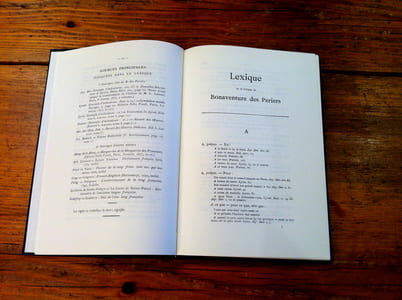 LEXIQUE DE LA LANGUE DE BONAVENTURE DES PÉRIERS (1988)