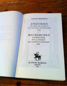 RECHERCHES CURIEUSES SUR LA DIVERSITÉ DES LANGUES ET RELIGIONS (1640)