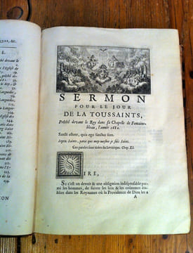 PANEGYRIQUES ET AUTRES SERMONS préchez par Messire Esprit Fléchier, Evesque de Nismes, cy-devant Aumônier Ordinaire de Madame La Dauphine.. ESPRIT ...