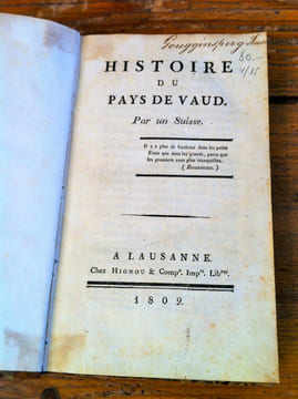 HISTOIRE DU PAYS DE VAUD par un Suisse. DELLIENT JEAN-FRANCOIS (1750-1821)