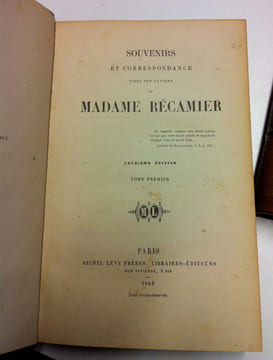 Souvenirs et correspondance tirées des papiers de Madame Récamier. MADAME RÉCAMIER