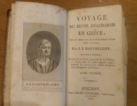 Voyages du jeune Anacharsis en Grèce, vers le milieu du quatrième siècle avant l'ère vulgaire. 8 volumes. J.J. Barthelemy