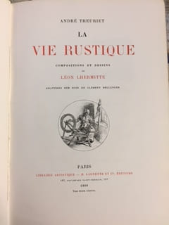 La vie rustique. Compositions et dessins de Léon Lhermitte. André Theuriet