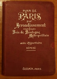 Plan de Paris par arrondissement - Bois de Boulogne Métropolitain - Avec Répertoire