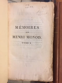 Mémoires de Henri Monnod, Ancien Conseiller d'État, et Membre à vie du Grand Conseil du Canton de Vaud