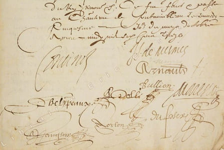 ACTE NOTARIÉ DE LA CHANCELLERIE ROYALE.