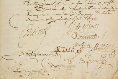 ACTE NOTARIÉ DE LA CHANCELLERIE ROYALE.