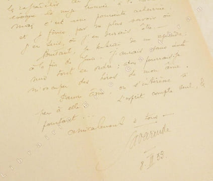 LETTRE AUTOGRAPHE signée, datée «8.III.[19]53 ».. LA VARENDE (Jean Mallard, vicomte de).