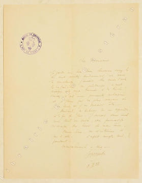LETTRE AUTOGRAPHE signée, datée «8.III.[19]53 ».. LA VARENDE (Jean Mallard, vicomte de).
