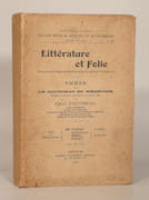 LITTÉRATURE ET FOLIE. Étude anatomo-pathologique du génie littéraire. Préface de M. le Professeur Rémond (de Metz). par VOIVENEL (Paul). 