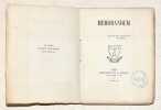 MEMORANDUM. . BARBEY D'AUREVILLY (Jules). 