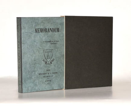 MEMORANDUM. . BARBEY D'AUREVILLY (Jules).