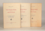 RECHERCHES SUR NOS ORIGINES. [3 volumes]. par MARQUE (Bernard). 