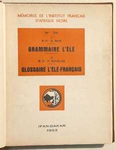 GRAMMAIRE L'ELE & GLOSSAIRE L'ELE-FRANCAIS.