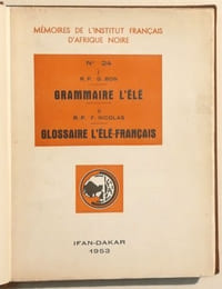 GRAMMAIRE L'ELE & GLOSSAIRE L'ELE-FRANCAIS.