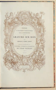 ESSAI TYPOGRAPHIQUE ET BIBLIOGRAPHIQUE SUR L'HISTOIRE DE LA GRAVURE SUR BOIS par Ambroise Firmin Didot servant d'introduction aux COSTUMES ANCIENS ET MODERNES de César Vecellio. 