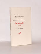 LE TRIANGLE NOIR. Laclos. Goya. Saint-Just.  par MALRAUX (André).  - Image 1