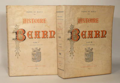 HISTOIRE DE BÉARN. Nouvelle édition ornée du portrait de l'Auteur et de plusieurs Gravures, avec la Vie de Marca, une Généalogie, la Bibliographie de ses Oeuvres et des Documents inédits sur sa famille. Par M. l'abbé Dubarat. [2 volumes].