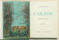 CARZOU. Provence. Introduction de Pierre Cabanne.
