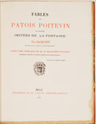 FABLES EN PATOIS POITEVIN, la plupart imitées de La Fontaine. Avec une préface de M. H. Beauchet-Filleau. par JACQUETT [pseudonyme d'Édouard LACUVE] - LA FONTAINE. - Image 2