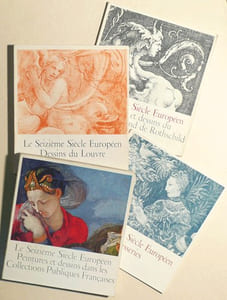 LE SEIZIEME SIECLE EUROPEEN. Tome I : Peintures et dessins dans les Collections Publiques Françaises. Tome II : Dessins du Louvre. Tome III : Gravures et dessins du Cabinet Edmond de Rothschild. Tome IV : Tapisseries. 