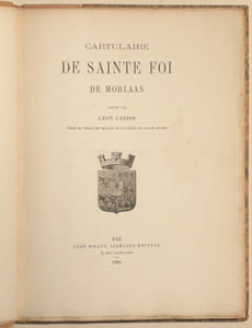 CARTULAIRE DE SAINTE FOI DE MORLAAS.