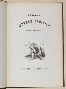 OEUVRES CHOISIES de GAVARNI, revues, corrigées et nouvellement classées par l'Auteur. Études de moeurs contemporaines. [4 volumes].. GAVARNI (Paul) ...