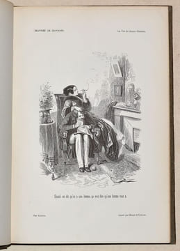 OEUVRES CHOISIES de GAVARNI, revues, corrigées et nouvellement classées par l'Auteur. Études de moeurs contemporaines. [4 volumes].. GAVARNI (Paul) ...