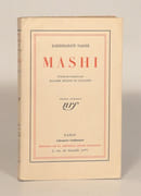 MASHI. Traduit de l'anglais par Hélène Du Pasquier.  par TAGORE (Rabindranath). 