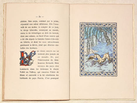 LA LÉGENDE DES SAINTES OLIVERIE ET LIBERETTE. Illustrations en couleurs de Gustave-Adolphe MOSSA. . FRANCE (Anatole)