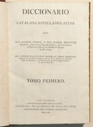 DICCIONARIO CATALAN-CASTELLANO-LATINO.  par ESTEVE (Don Joaquin), BELVITGES (Don Joseph).  - Image 2