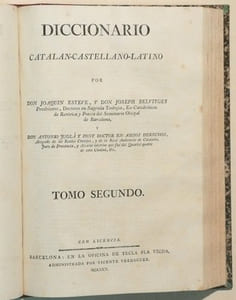 DICCIONARIO CATALAN-CASTELLANO-LATINO. 