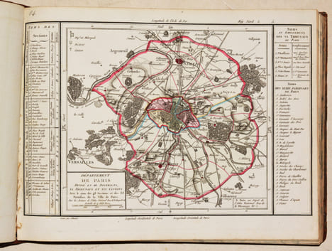 ATLAS NATIONAL PORTATIF DE LA FRANCE, destiné à l'instruction publique, composé de 93 cartes et d'un précis Méthodique et Élémentaire de la Nouvelle ...